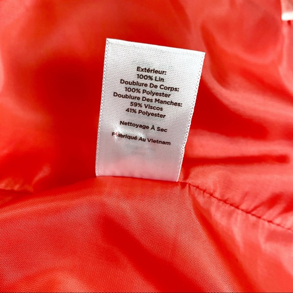 Talbots Fully Lined Single Vent Blazer 100% Linen - Picture 8 of 8